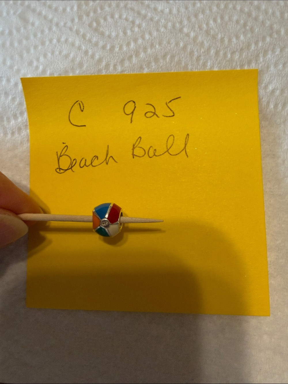 Chamilia Multicolor Enamel Beach Ball Charm